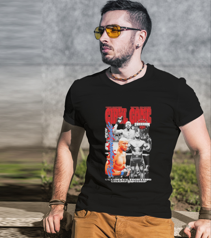 Ciryl Gane UFC Heavyweight Bon Gamin Paris Freedom 250 T-Shirt