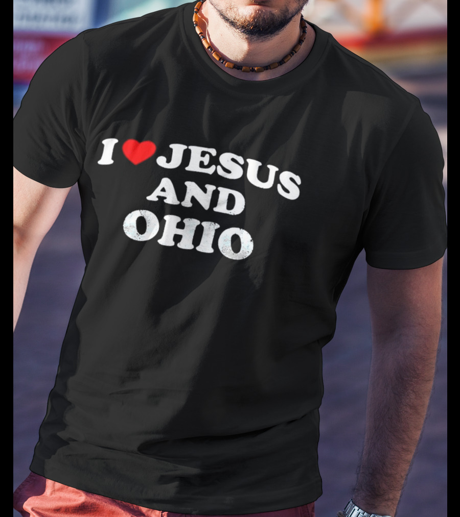 I Love Jesus Heart Ohio Passion T-Shirt
