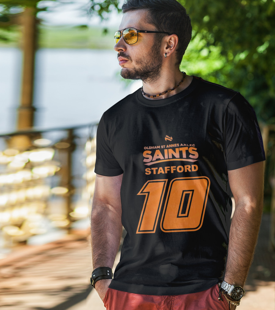 Oldham St Annes ARLFC Saints Stafford Number 10 T-Shirt