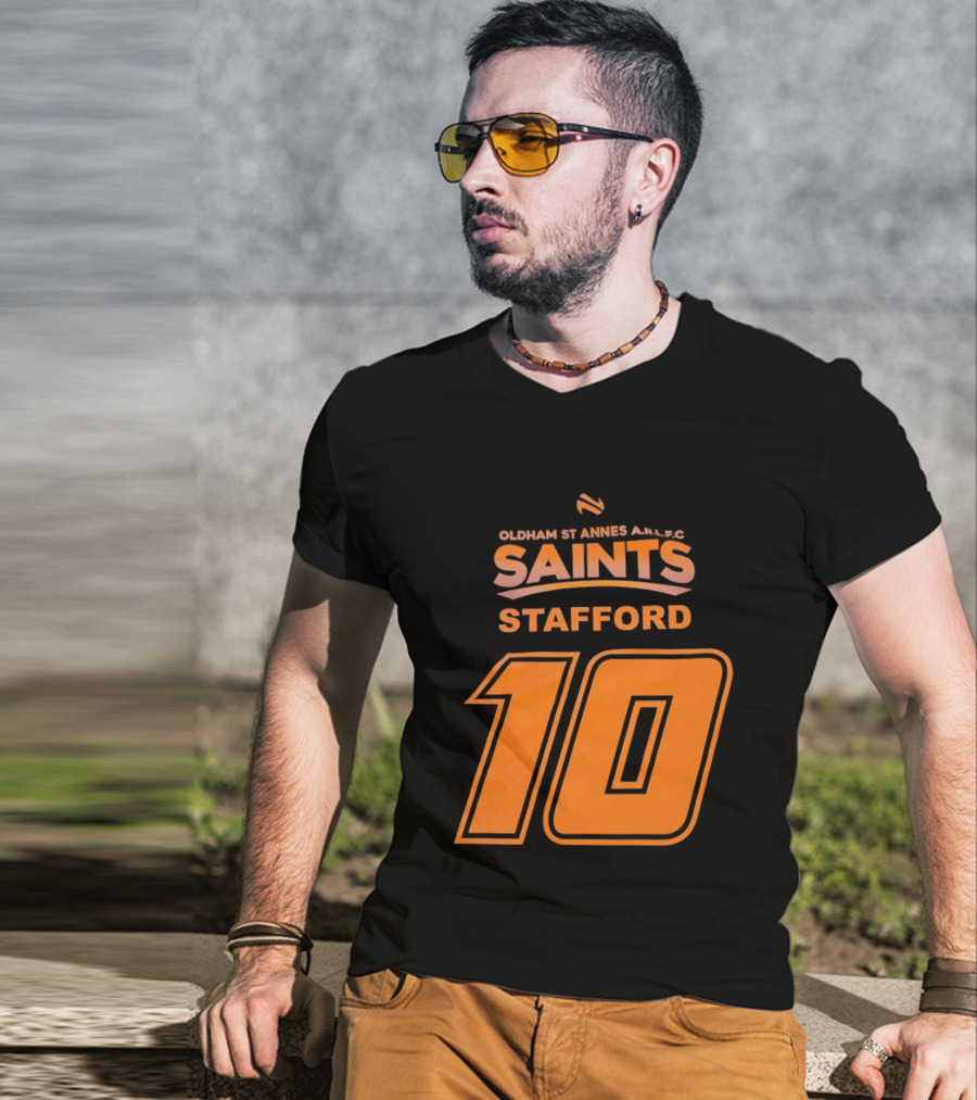 Oldham St Annes ARLFC Saints Stafford Number 10 T-Shirt