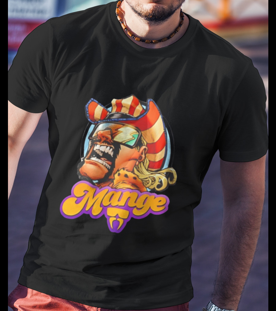 Mange Celebrate All Things Bold Comic Style Retro Hero T-Shirt