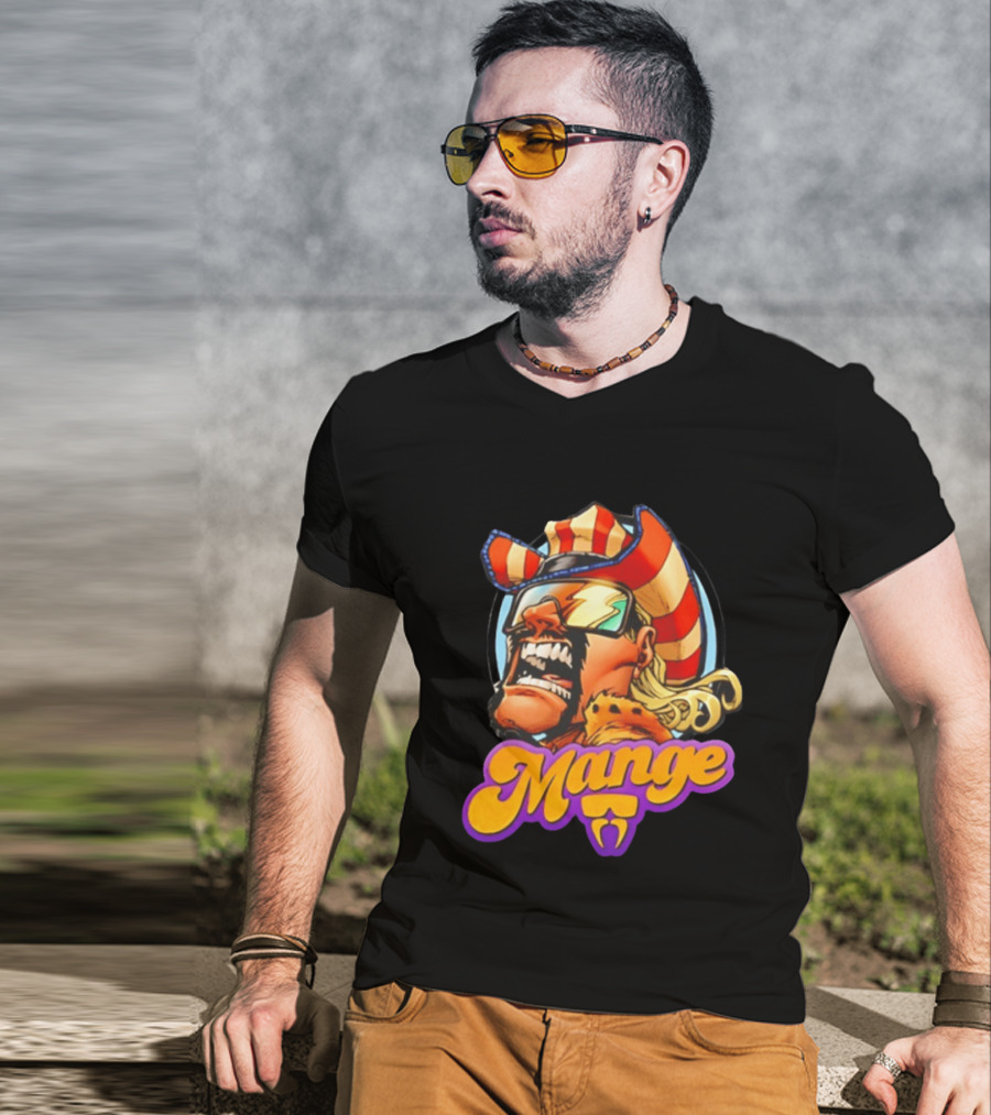 Mange Celebrate All Things Bold Comic Style Retro Hero T-Shirt