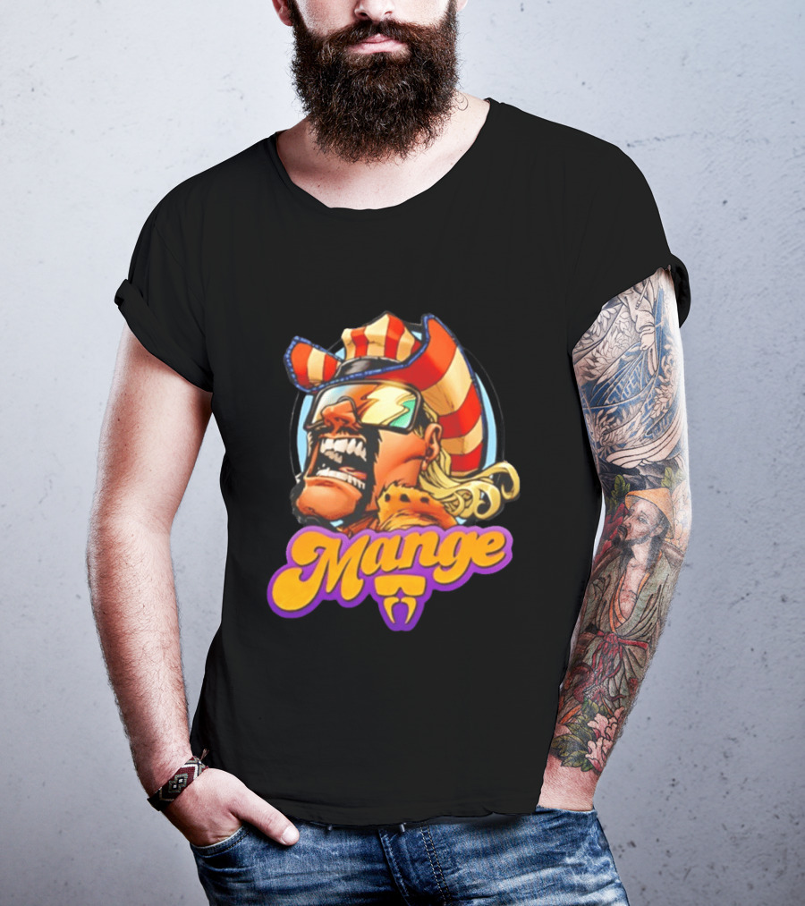 Mange Celebrate All Things Bold Comic Style Retro Hero T-Shirt
