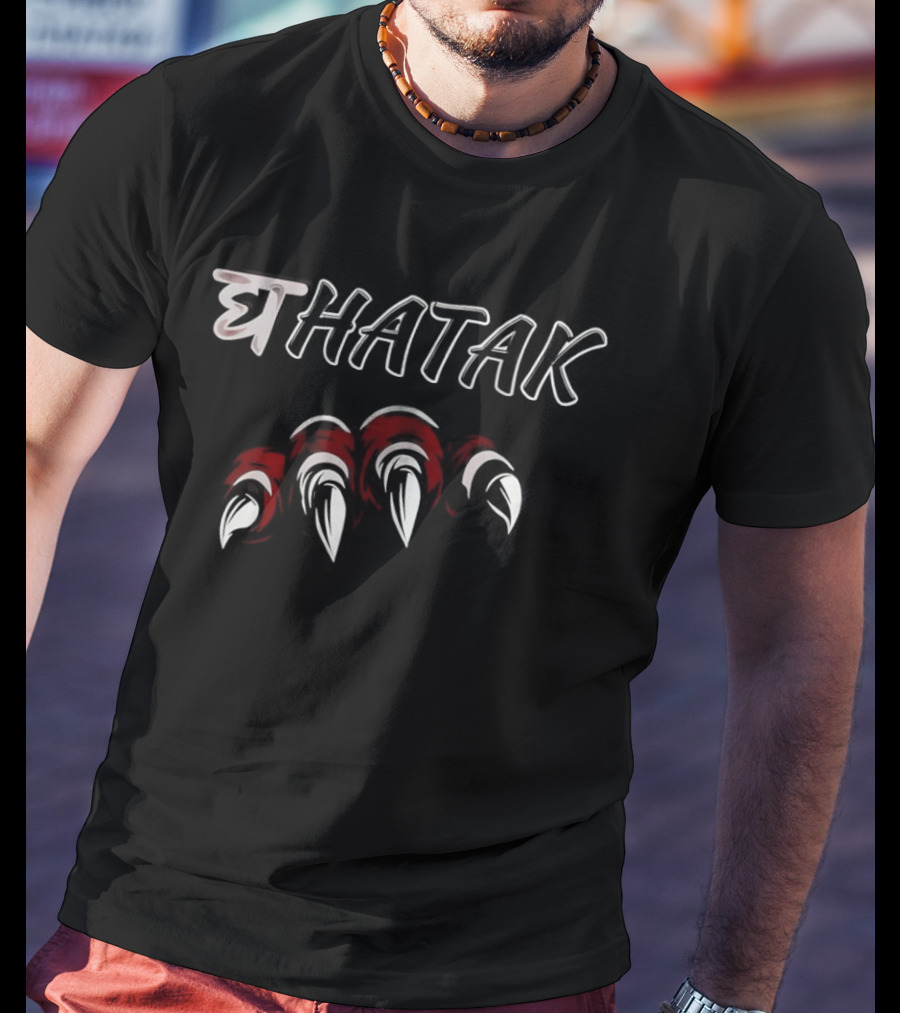 Ghatak Bear Paw Claw Devanagari T-Shirt