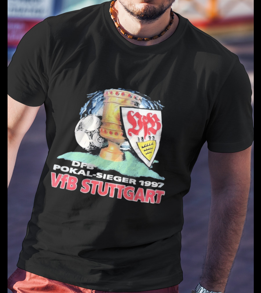 DFB Pokal Sieger 1997 VfB Stuttgart Trophy Ball T-Shirt