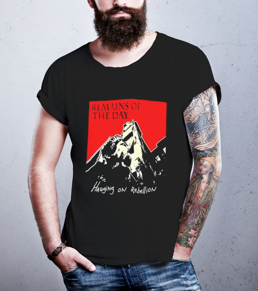 Remains Of The Day Hanging On Rebellion Urban Building Red T-Shirt