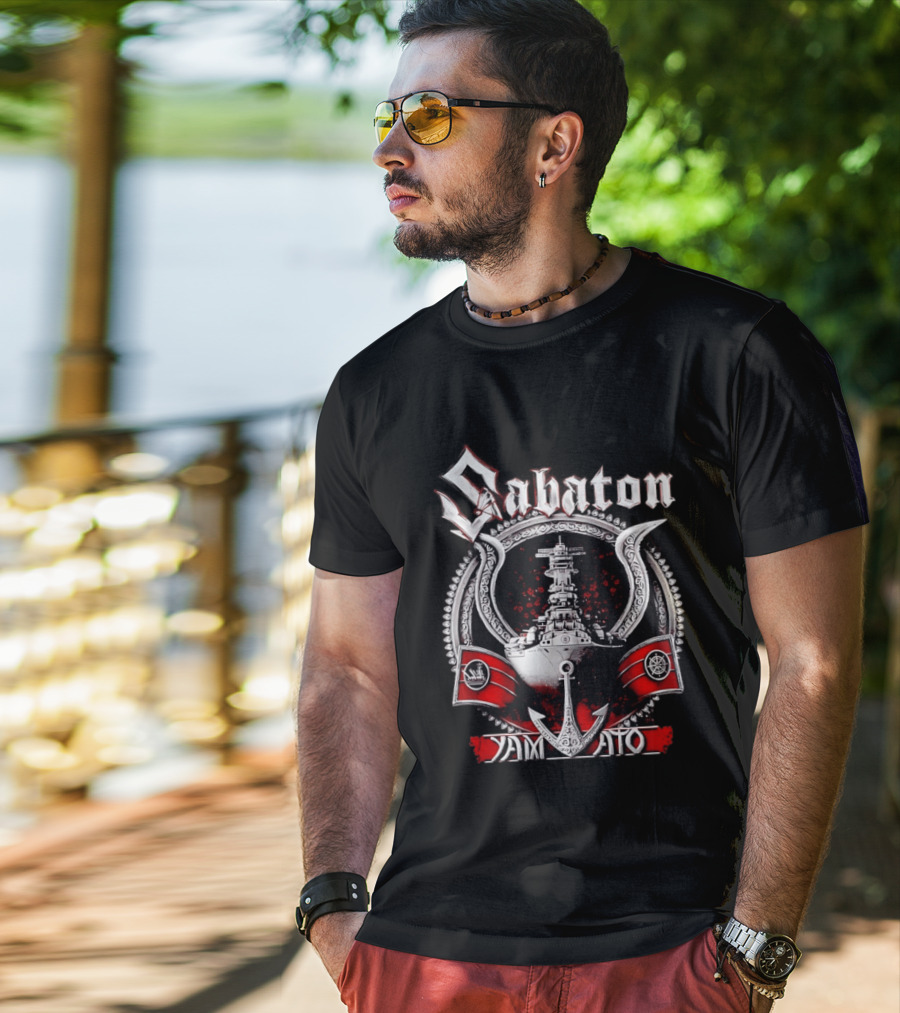 Sabaton Yamato Warship Anchor Nautical T-Shirt