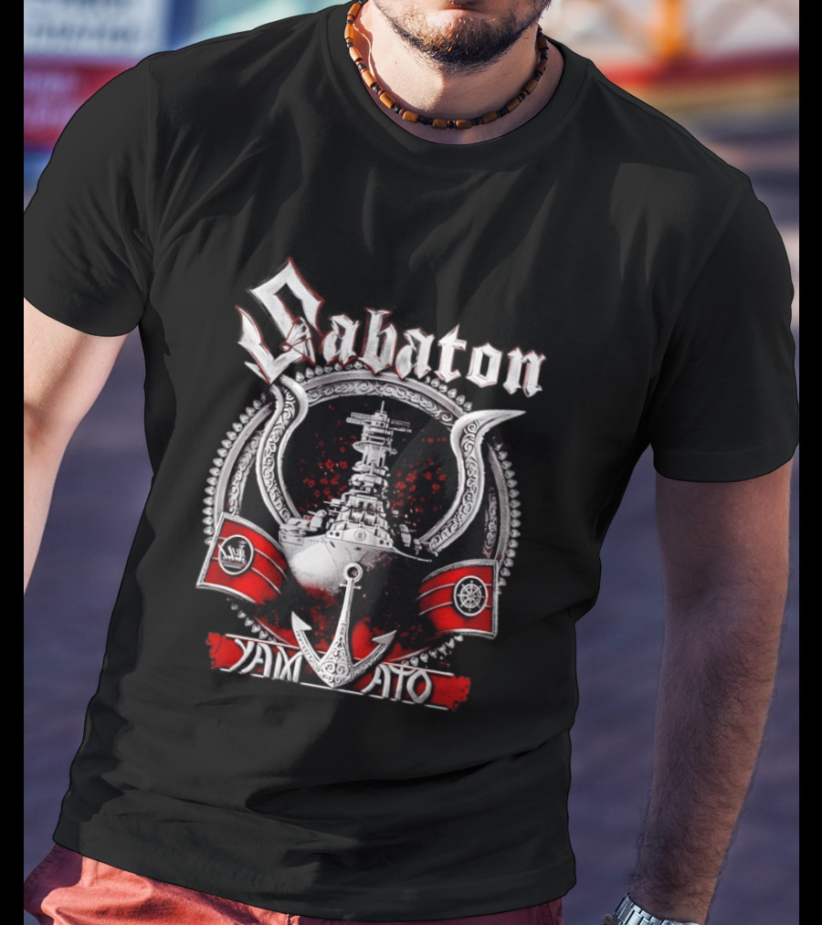 Sabaton Yamato Warship Anchor Nautical T-Shirt