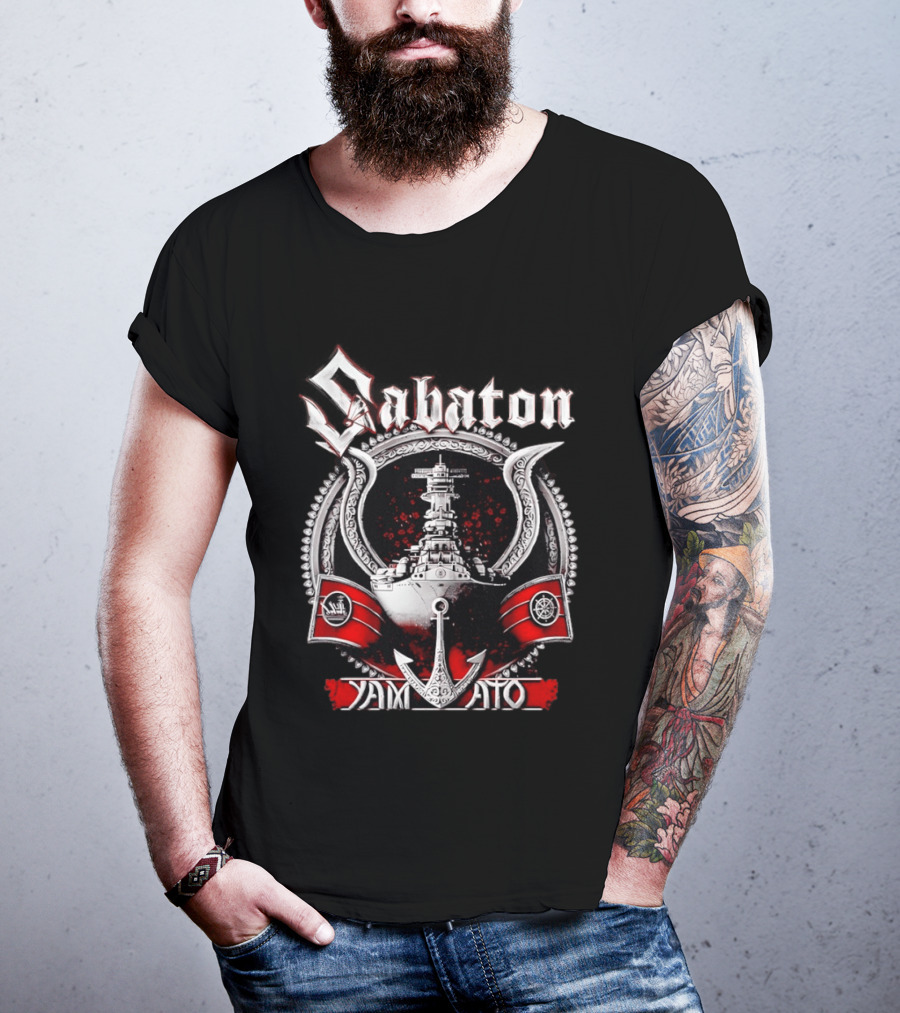 Sabaton Yamato Warship Anchor Nautical T-Shirt