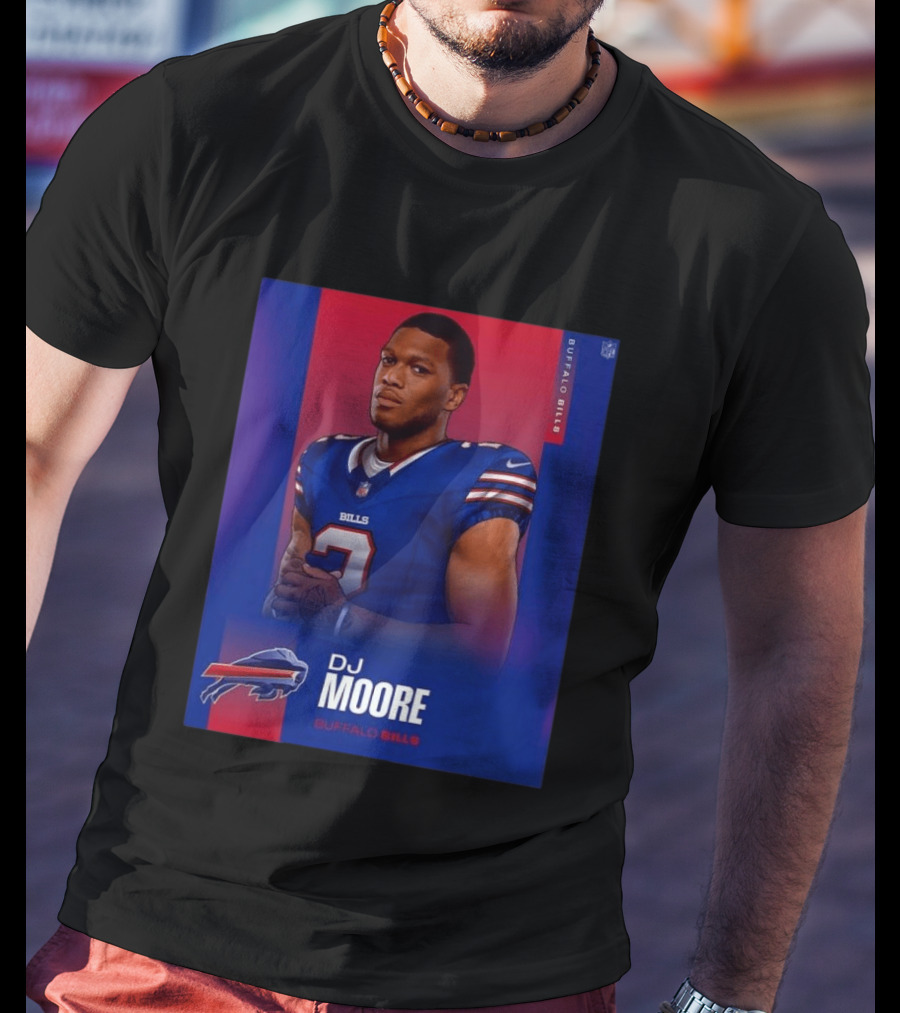 DJ Moore Buffalo Bills 2026 NFL Team Edition T-Shirt