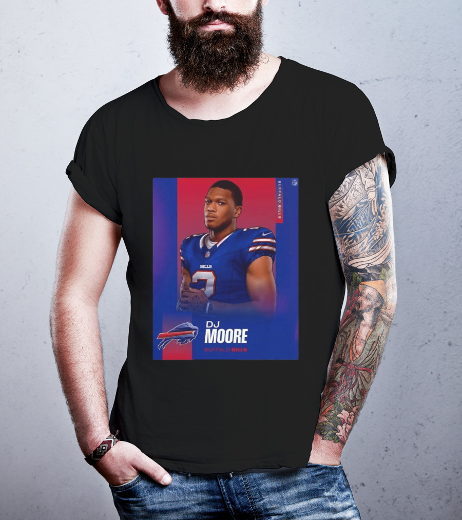 DJ Moore Buffalo Bills 2026 NFL Team Edition T-Shirt