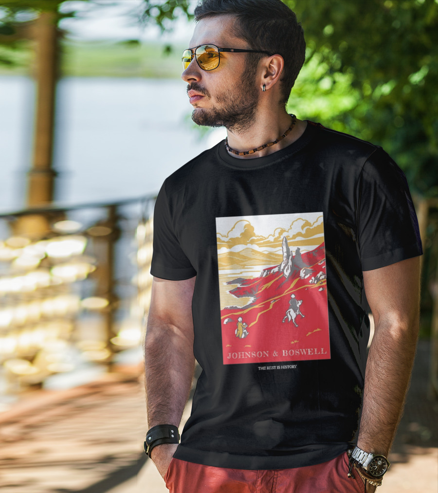 Johnson And Boswell Journey Through Red Landscape And History T-Shirt