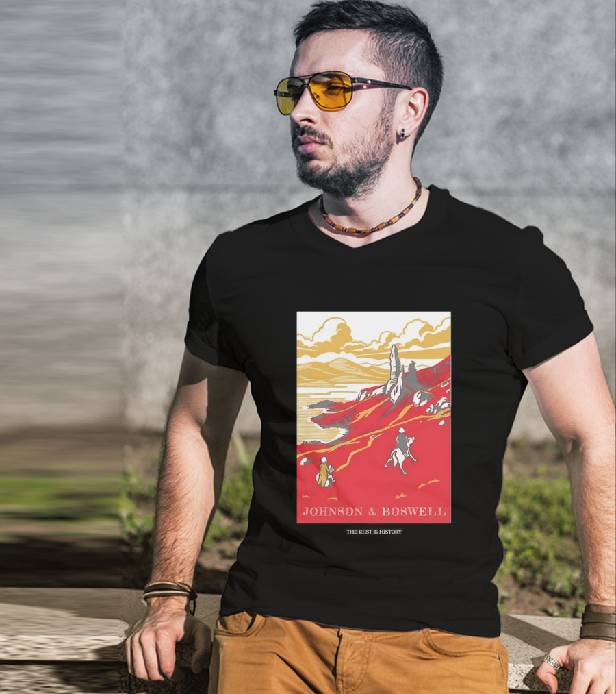 Johnson And Boswell Journey Through Red Landscape And History T-Shirt