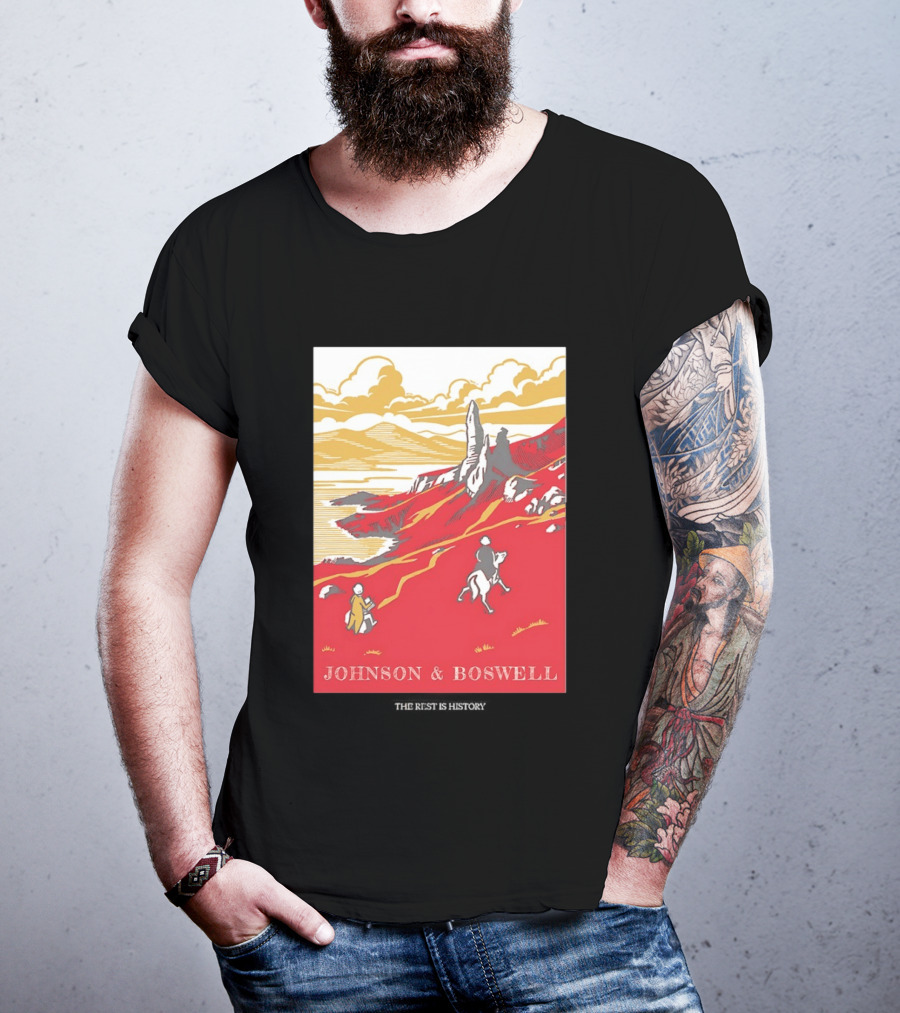 Johnson And Boswell Journey Through Red Landscape And History T-Shirt