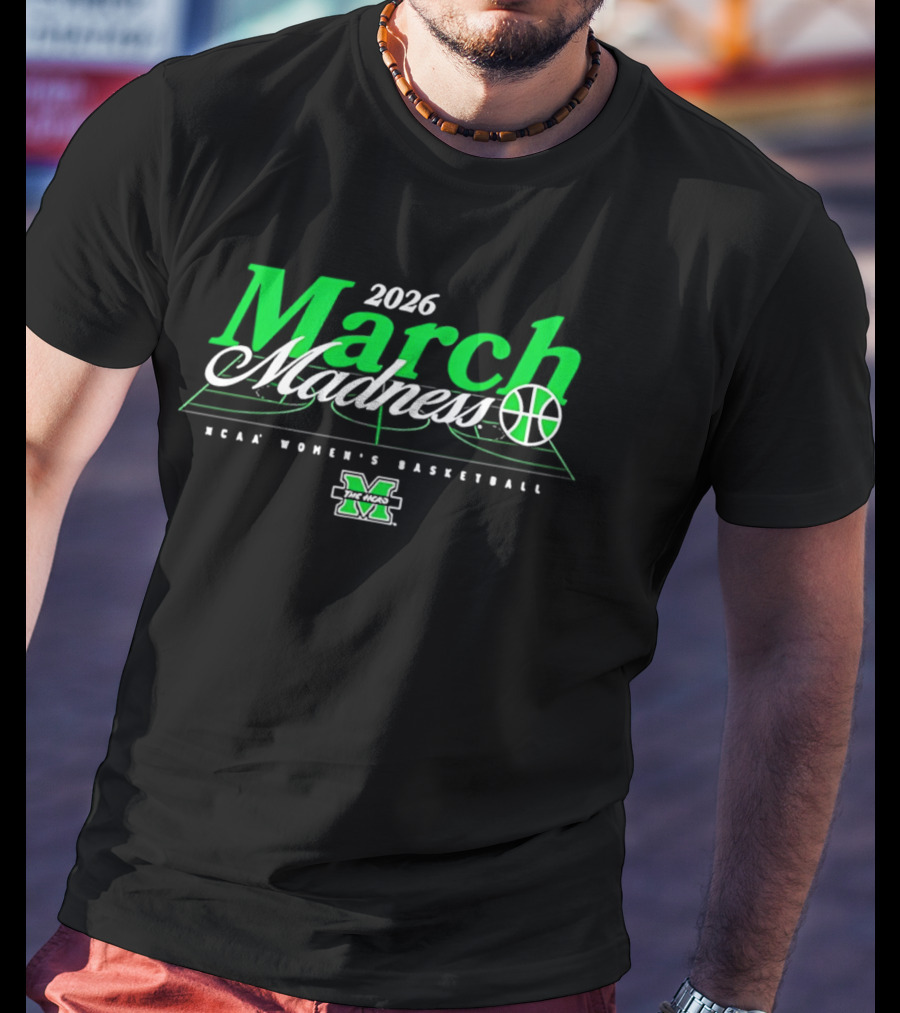2026 March Madness NCAA Women's Basketball Marshall T-Shirt
