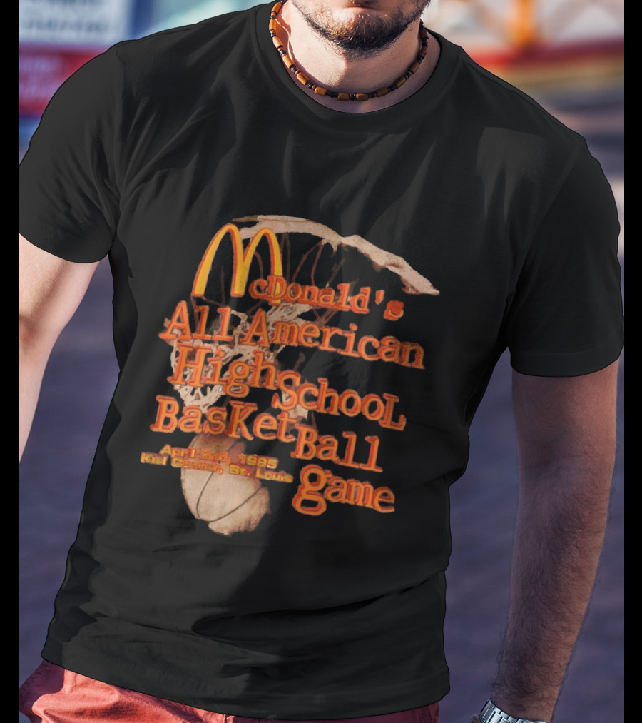 McDonald's All American High School Basketball Game April 2nd 1995 Kiel Center St. Louis T-Shirt