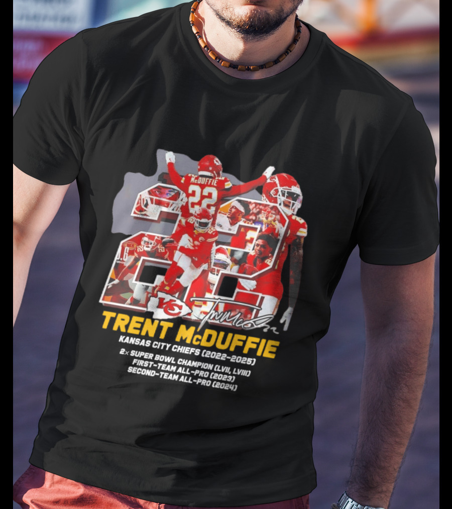 Kansas City Chiefs Trent McDuffie 2022 2025 Thank You For The Memories T-Shirt