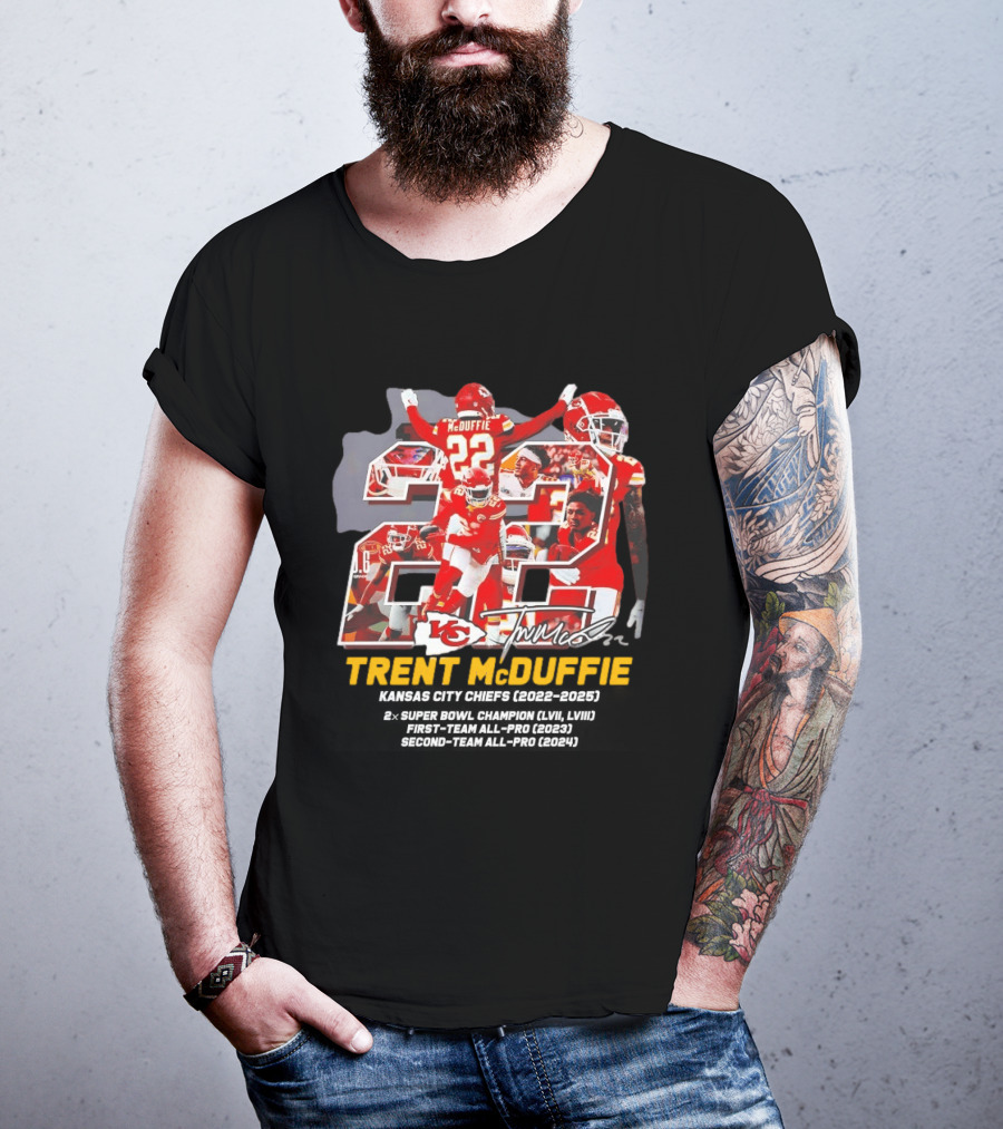 Kansas City Chiefs Trent McDuffie 2022 2025 Thank You For The Memories T-Shirt