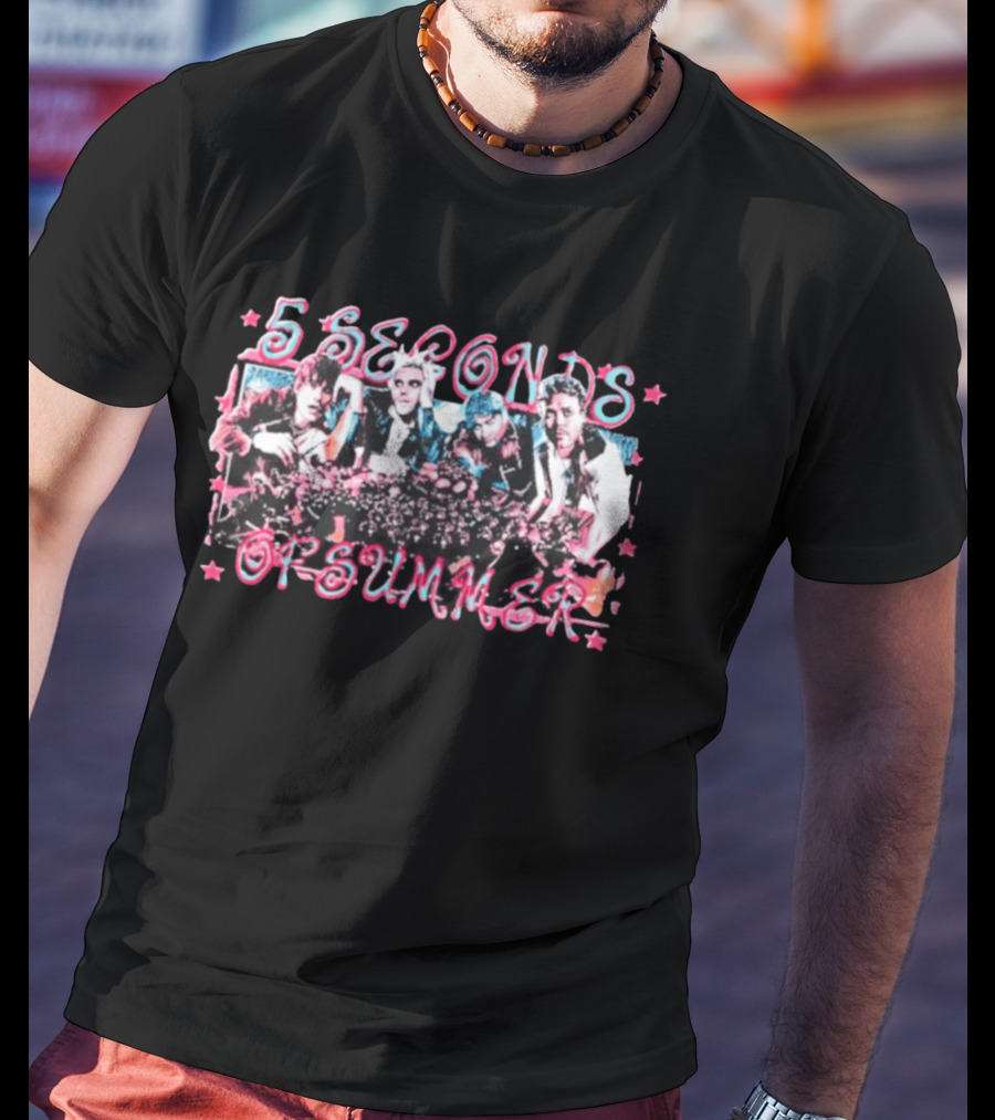 5 Seconds Of Summer New Concept 2026 Retro Band Aesthetic T-Shirt