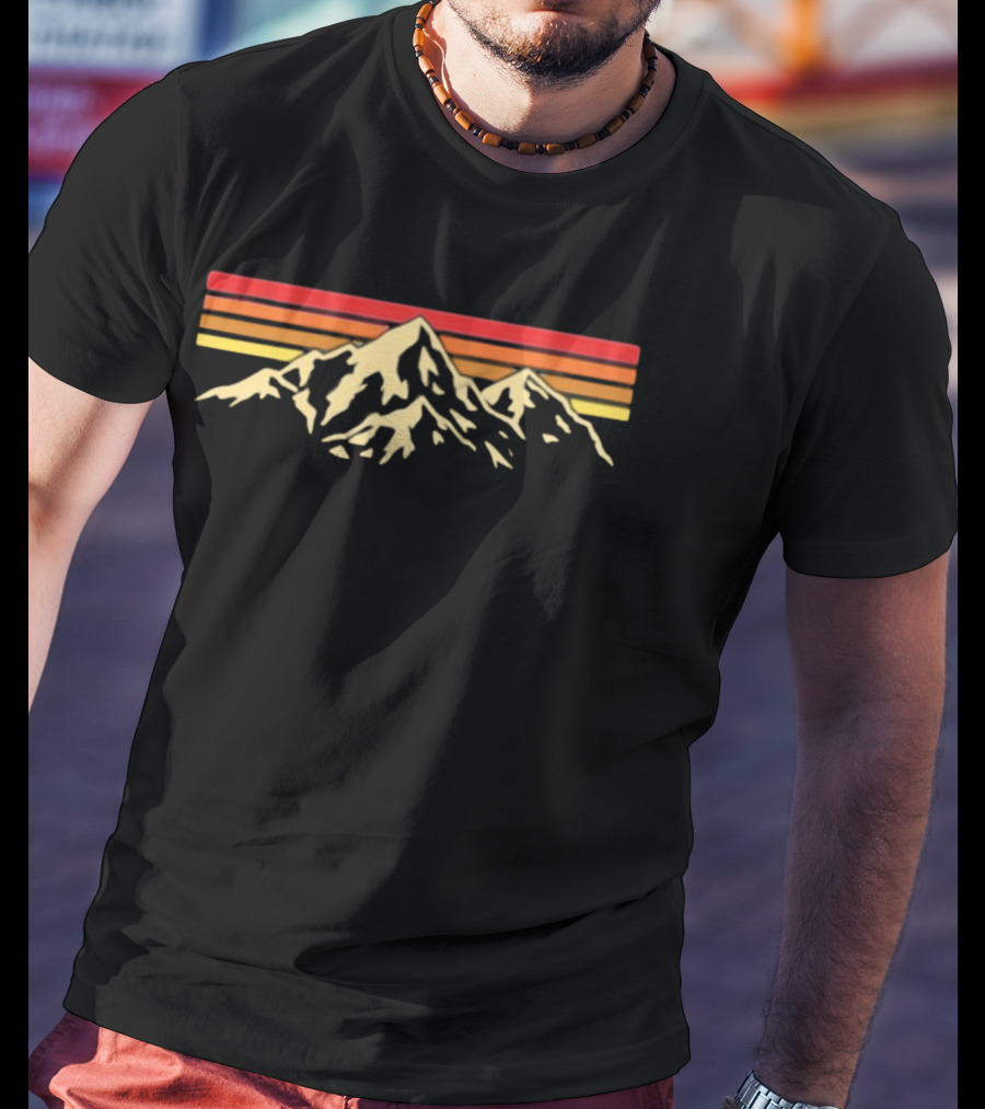 American Classic Randall Potts Mountain Vintage Sunset Retro Mountains T-Shirt