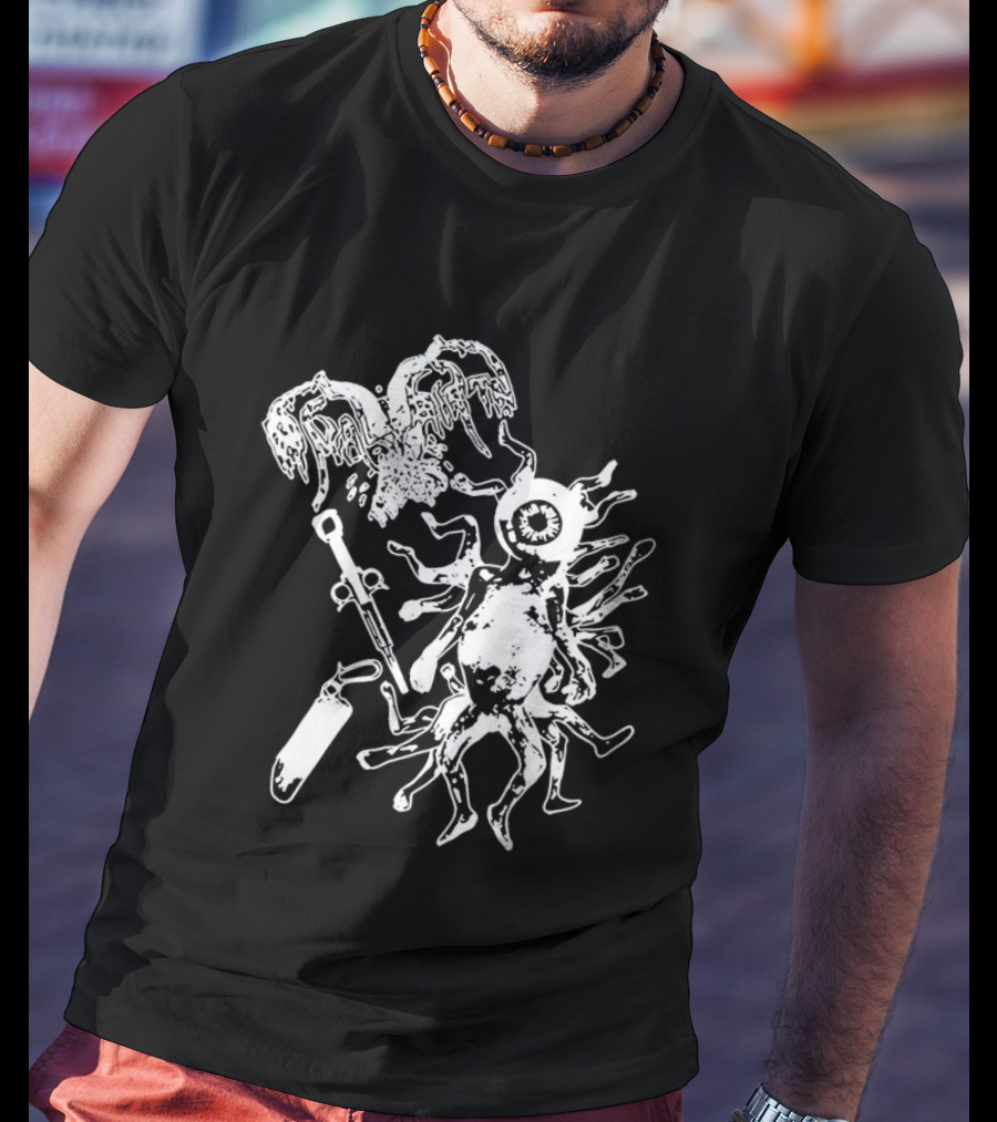Anal Birth Fetal Abominations Alien Creature Art Horror T-Shirt