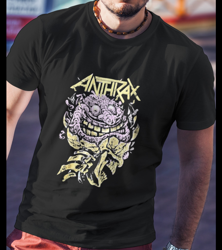 Anthrax Australia Tour 2026 Skull Brain T-Shirt