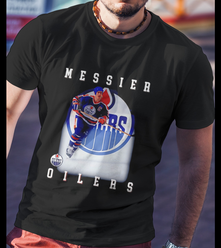 Edmonton Oilers Mark Messier Legendary Hockey Player Iconic Team Legacy T-Shirt