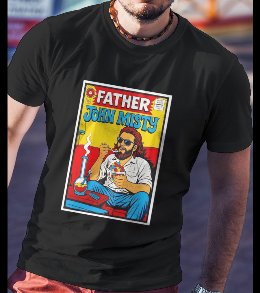 Father John Misty Trefort Music Hall March 27 2026 Comic T-Shirt