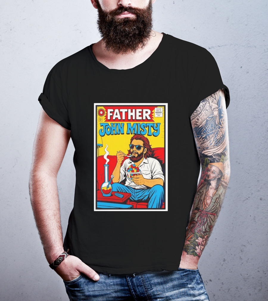 Father John Misty Trefort Music Hall March 27 2026 Comic T-Shirt