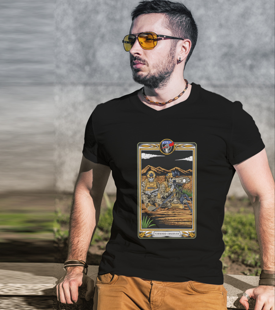Forward Observer Tactical Card FIST Unit Military T-Shirt