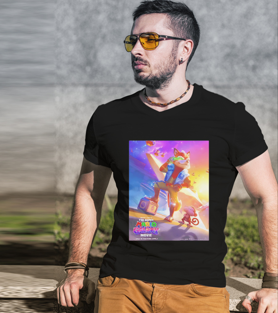 The Super Mario Galaxy Movie Featuring Fox McCloud Teaser T-Shirt