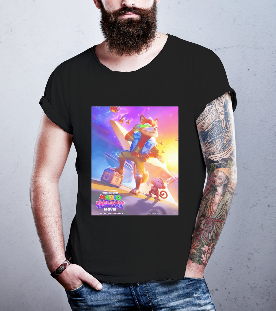 The Super Mario Galaxy Movie Featuring Fox McCloud Teaser T-Shirt