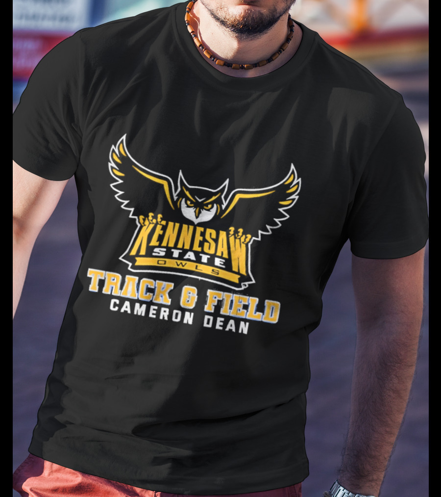 Kennesaw State Owls Track And Field Cameron Dean University Sports Gear T-Shirt