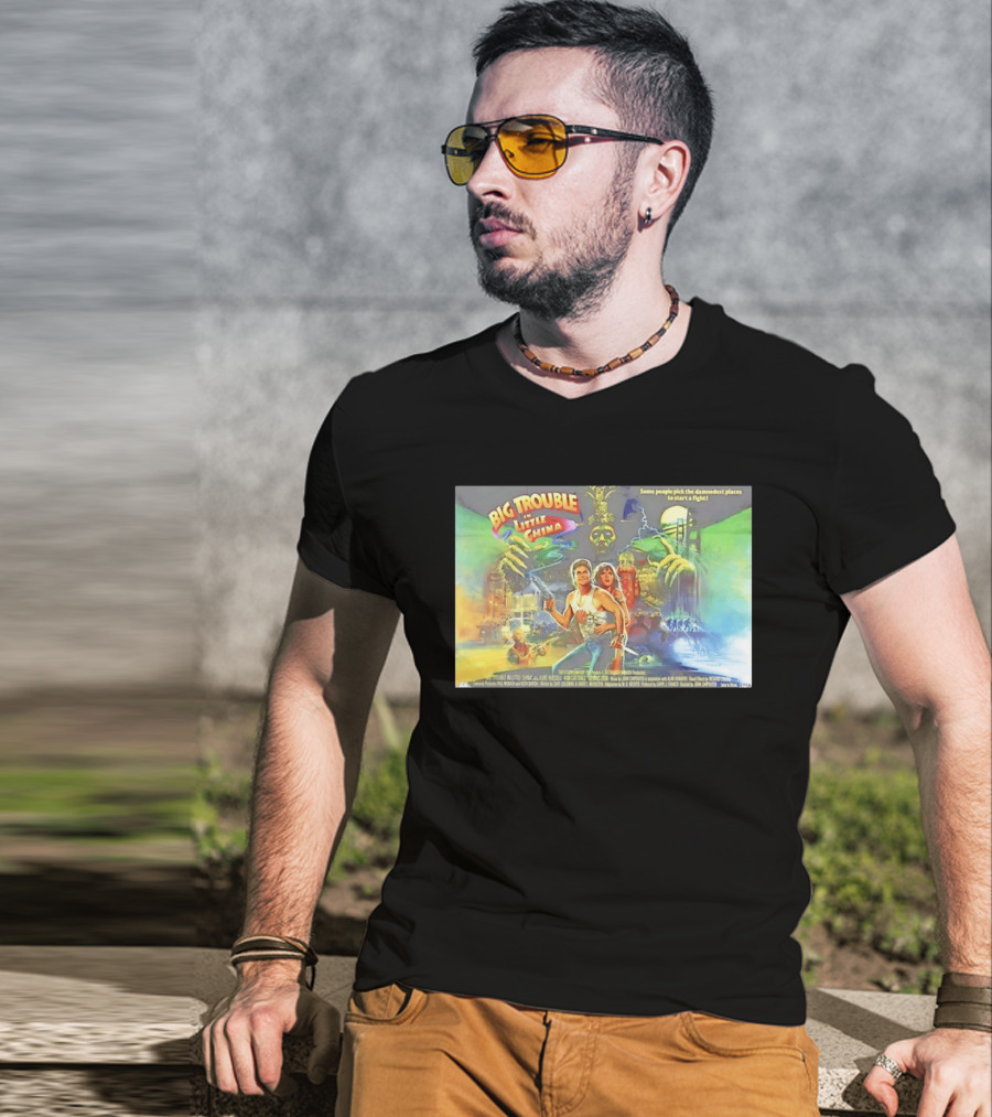 Big Trouble In Little China Culture Pop Movie Art Featuring Classic Characters T-Shirt