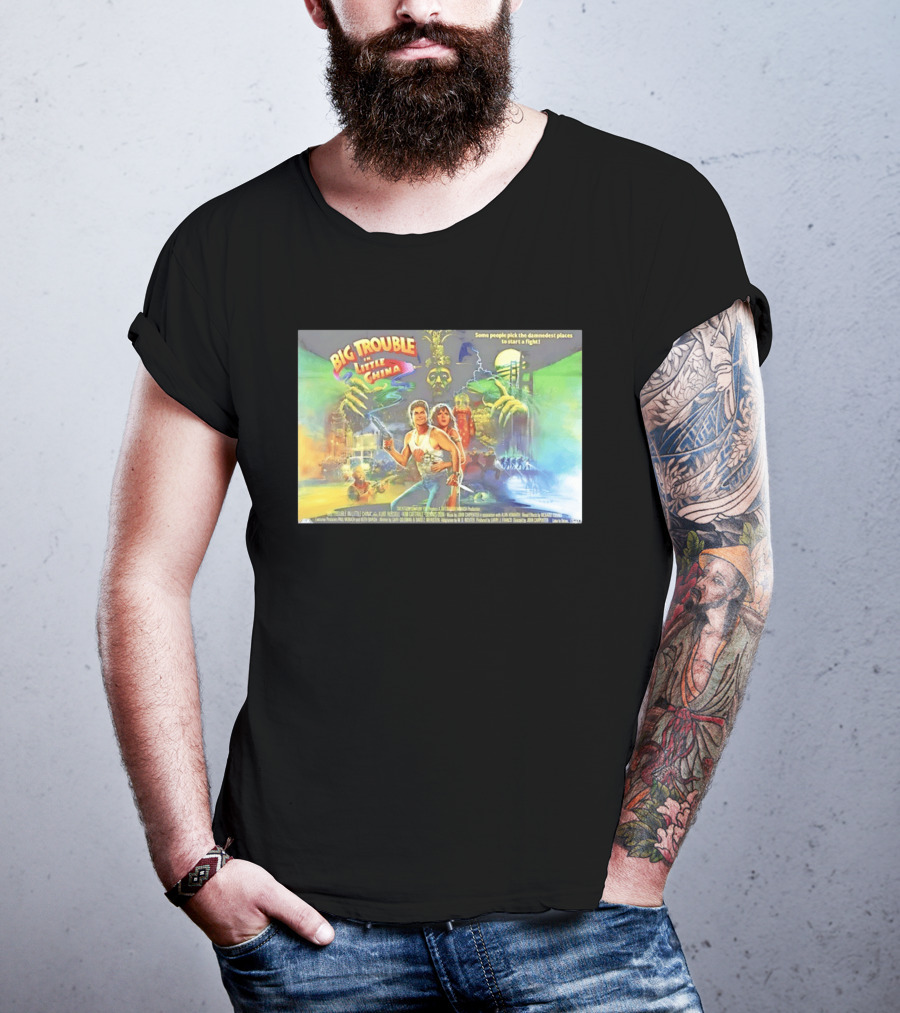 Big Trouble In Little China Culture Pop Movie Art Featuring Classic Characters T-Shirt