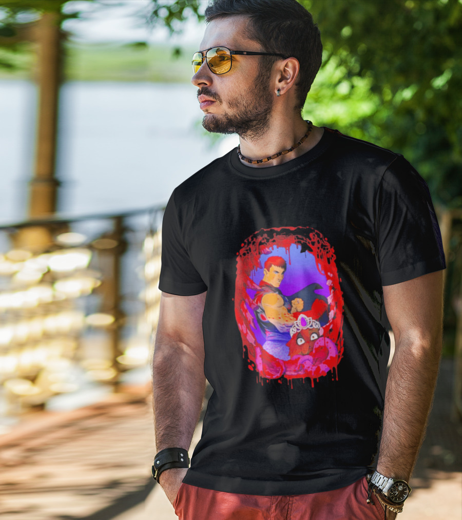 Carl Princess Donut Dungeon Crawler Carl Blood Dripping Frame Fantasy T-Shirt