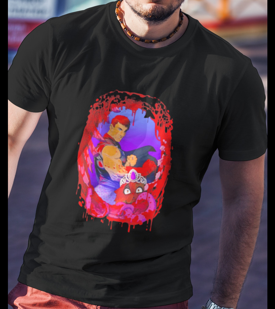 Carl Princess Donut Dungeon Crawler Carl Blood Dripping Frame Fantasy T-Shirt