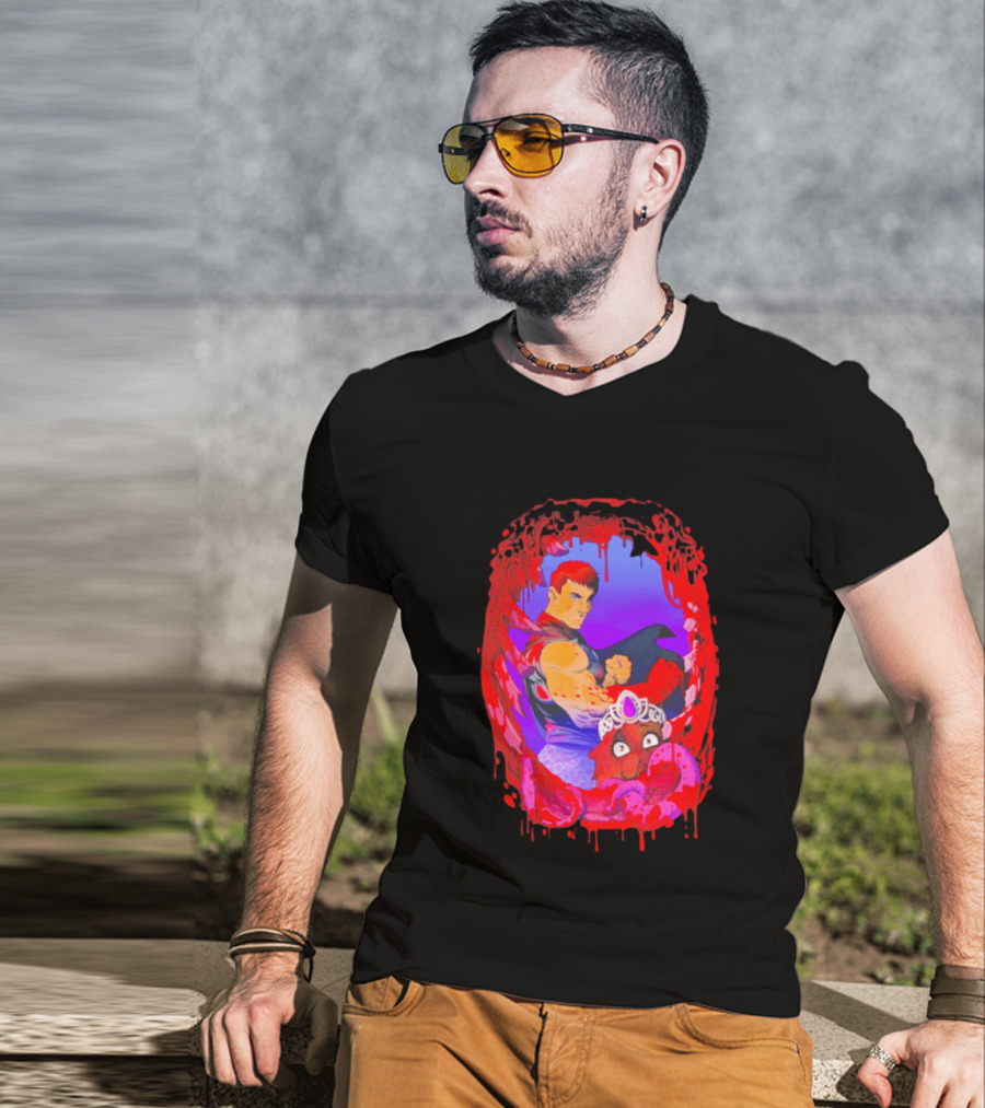 Carl Princess Donut Dungeon Crawler Carl Blood Dripping Frame Fantasy T-Shirt