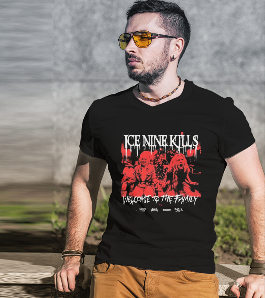 Ice Nine Kills Welcome To The Family Horror Scene T-Shirt