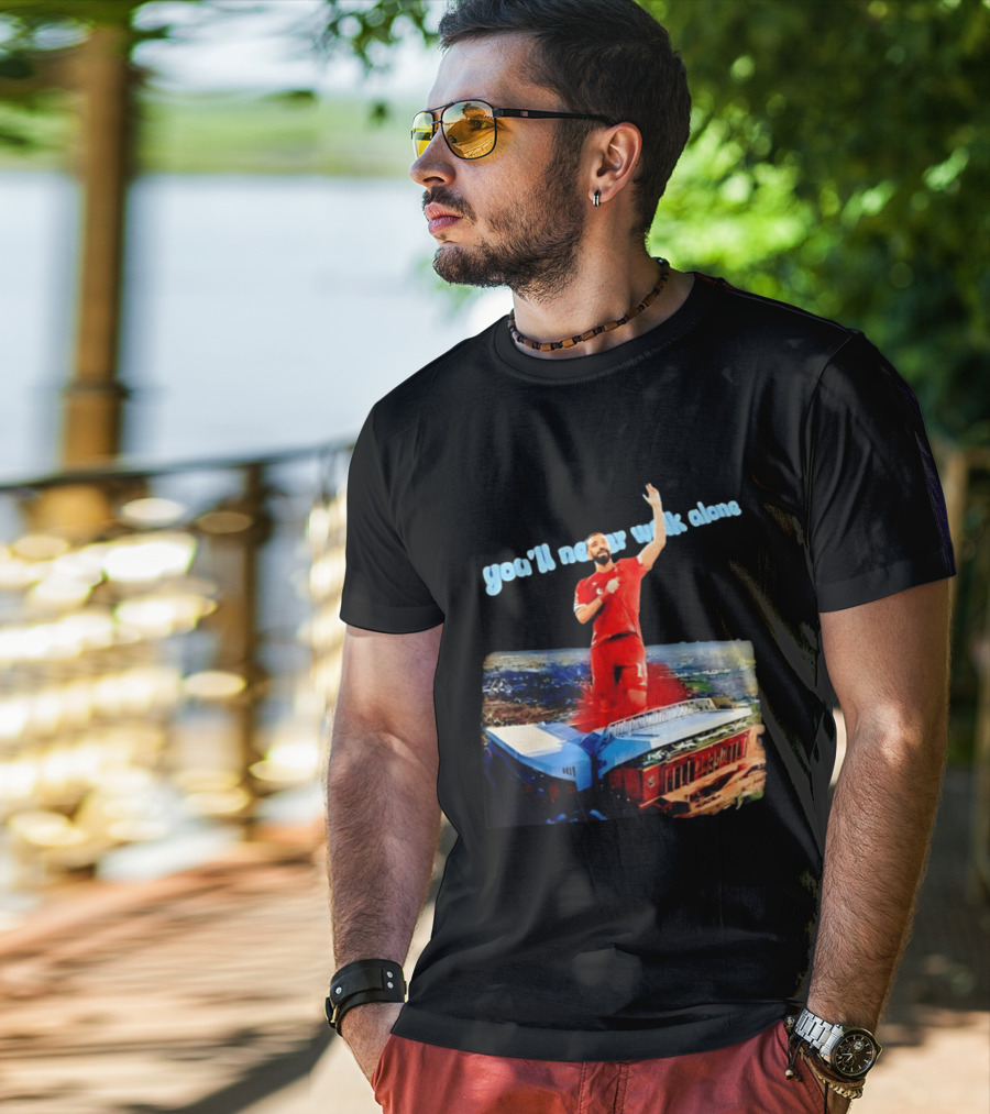Mohamed Salah You'll Never Walk Alone Liverpool FC Stadium T-Shirt
