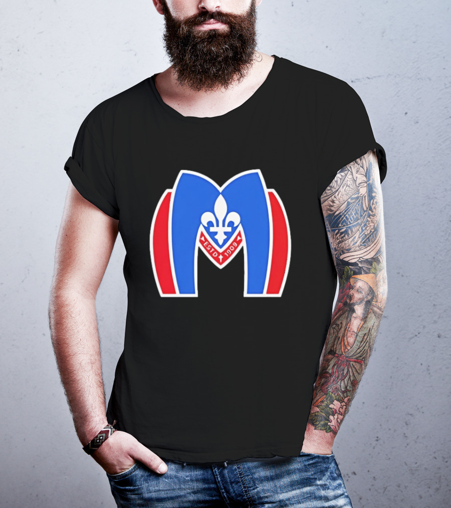 Montreal Metros Shane Hollander ESTD 1909 Fleur De Lis T-Shirt