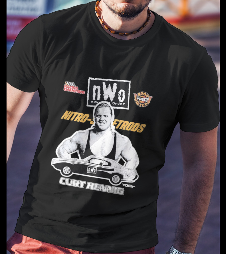 Mr. Perfect Curt Hennig NWo New World Order WCW Nitro Racing Champions Road Wild T-Shirt