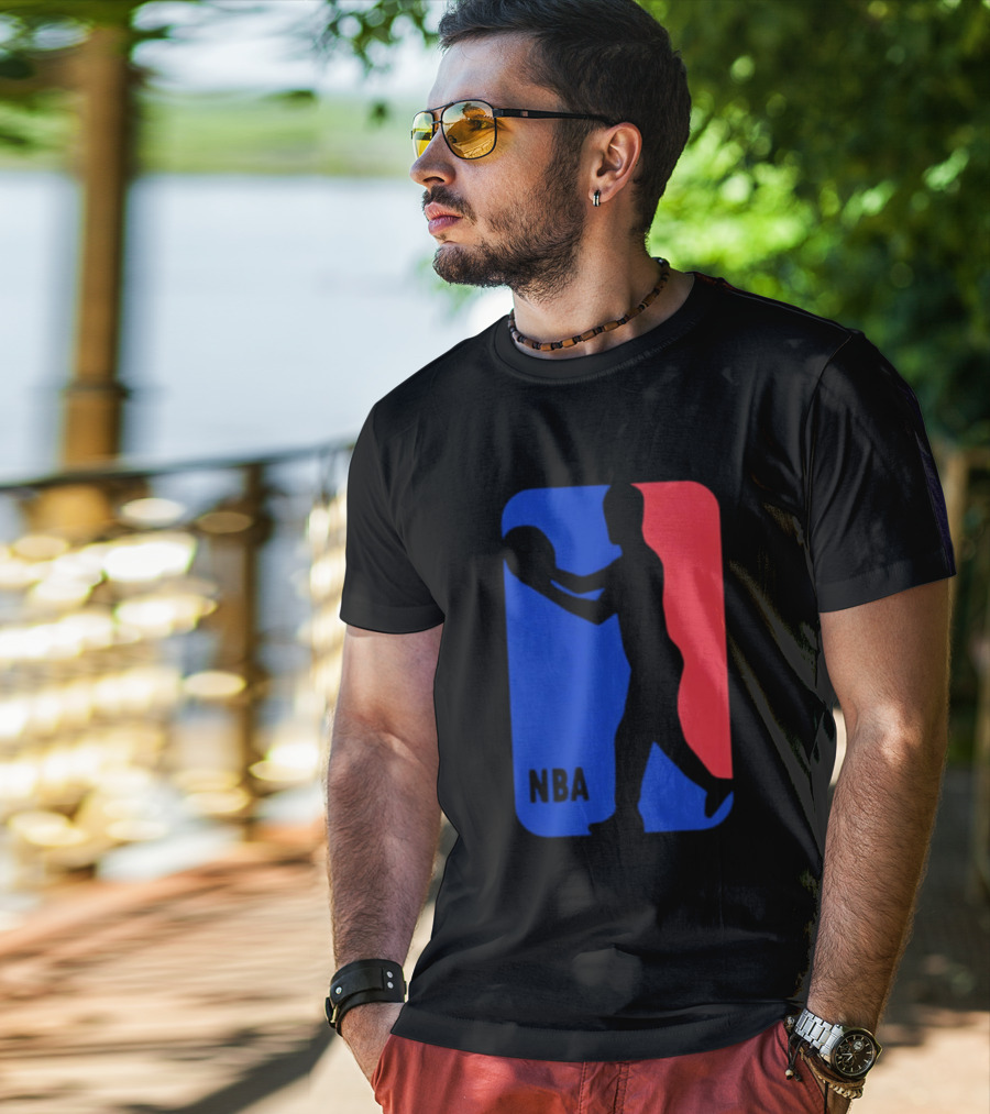 NBA Basketball Player Blue Red T-Shirt
