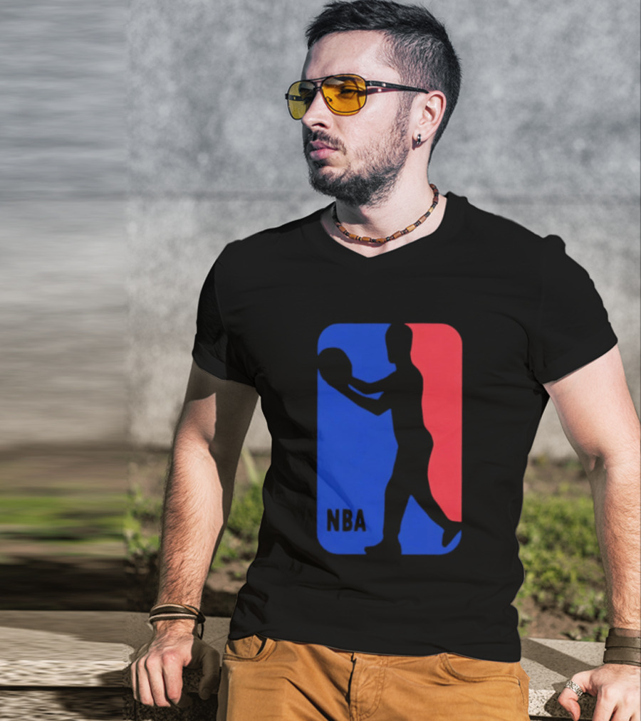 NBA Basketball Player Blue Red T-Shirt