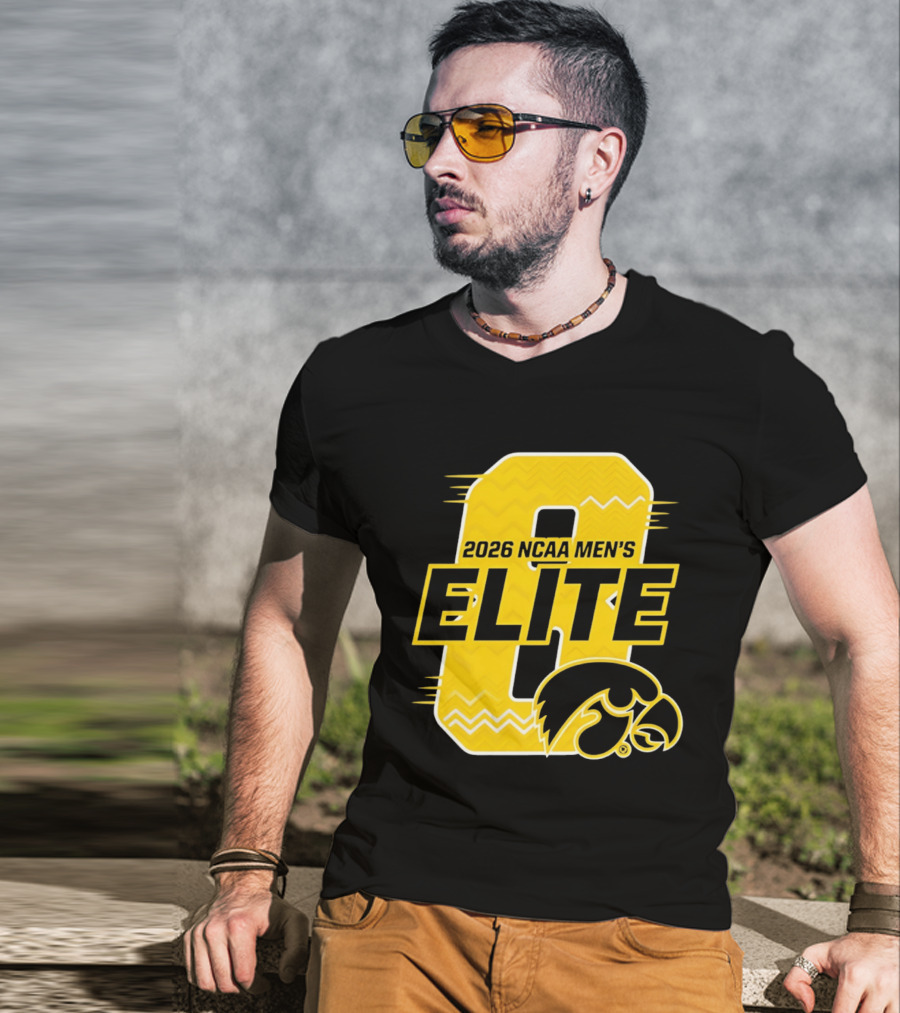 Iowa Hawkeyes 2026 NCAA Men's Elite 8 Basketball T-Shirt