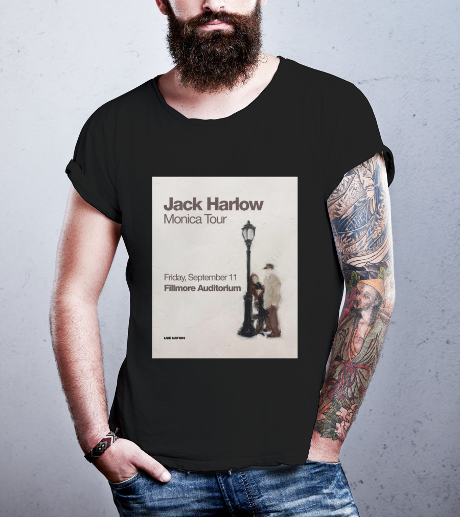 Jack Harlow Monica Tour Fillmore Auditorium Friday September 11 Live Nation T-Shirt