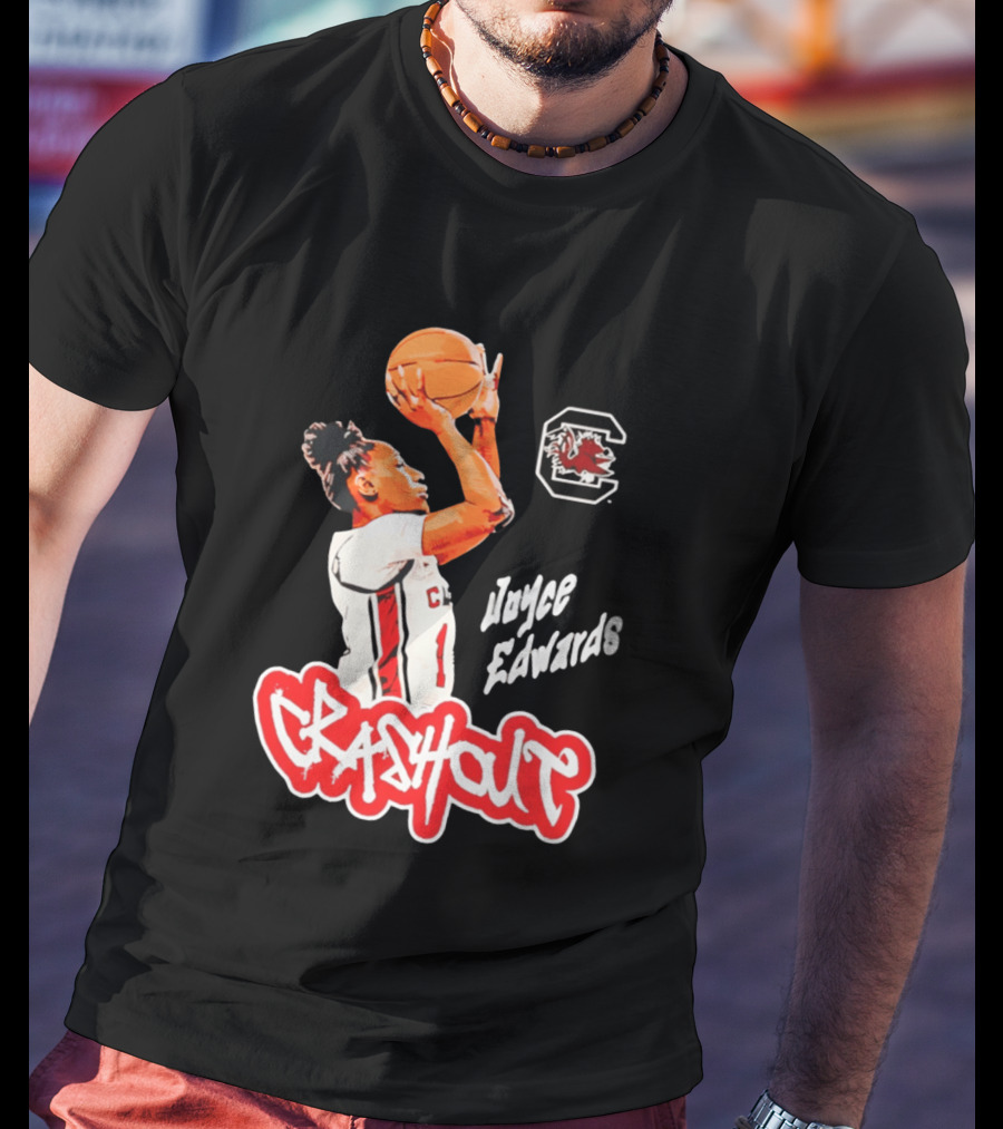 Joyce Edwards Crashout South Carolina Gamecocks Basketball T-Shirt