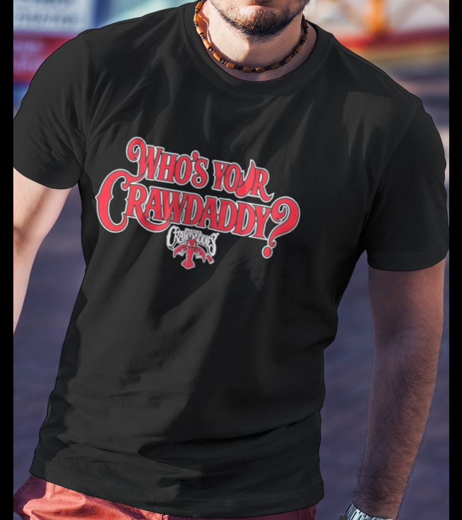 Pensacola Ice Flyers Who's Your Crawdaddy Red Crawfish T-Shirt