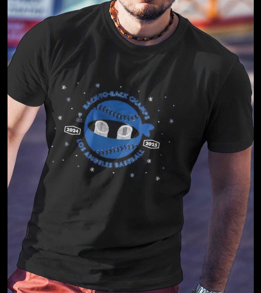 Pitching Ninja Back To Back Champs Los Angeles Baseball T-Shirt