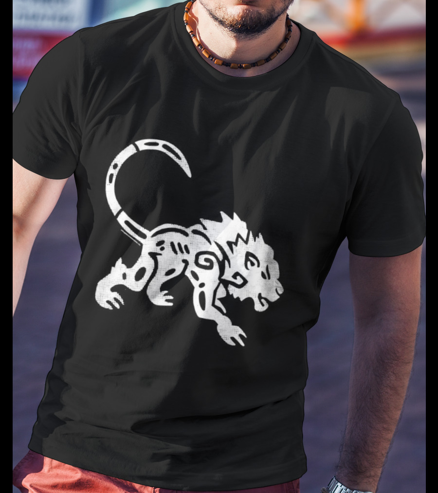 Wizard101 Hidden Temple Jaguars Embroidered White Jaguar T-Shirt
